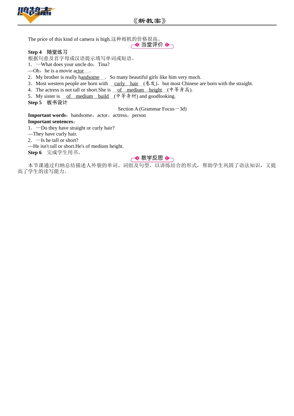 第3课时　Section A (Grammar Focus－3d).DOCX_第2页