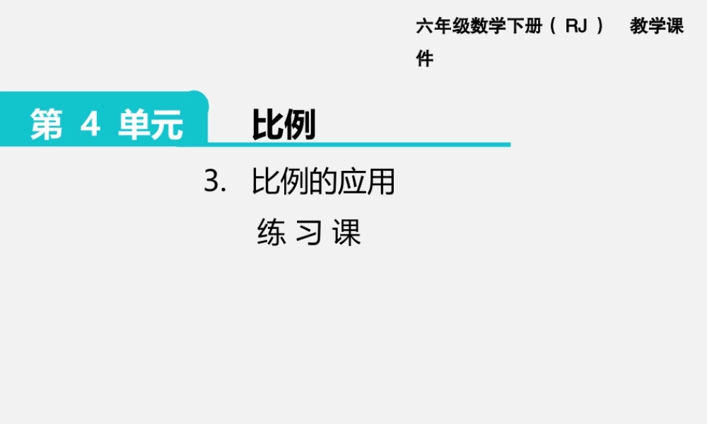 2.正比例和反比例 第3课时 练习课.pptx