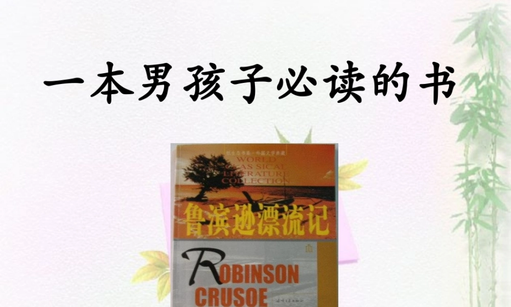 11 一本男孩子必读的书.ppt