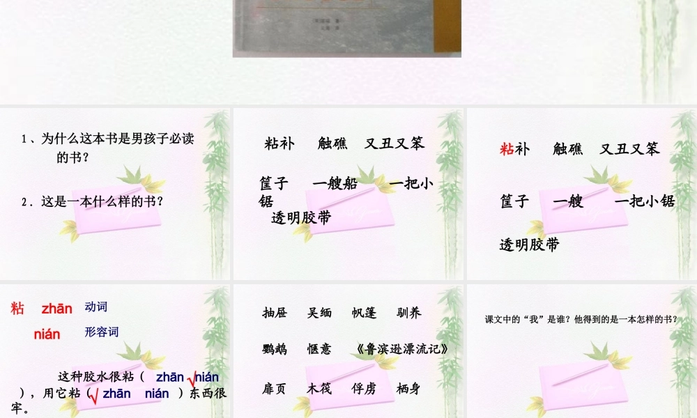 11 一本男孩子必读的书.ppt