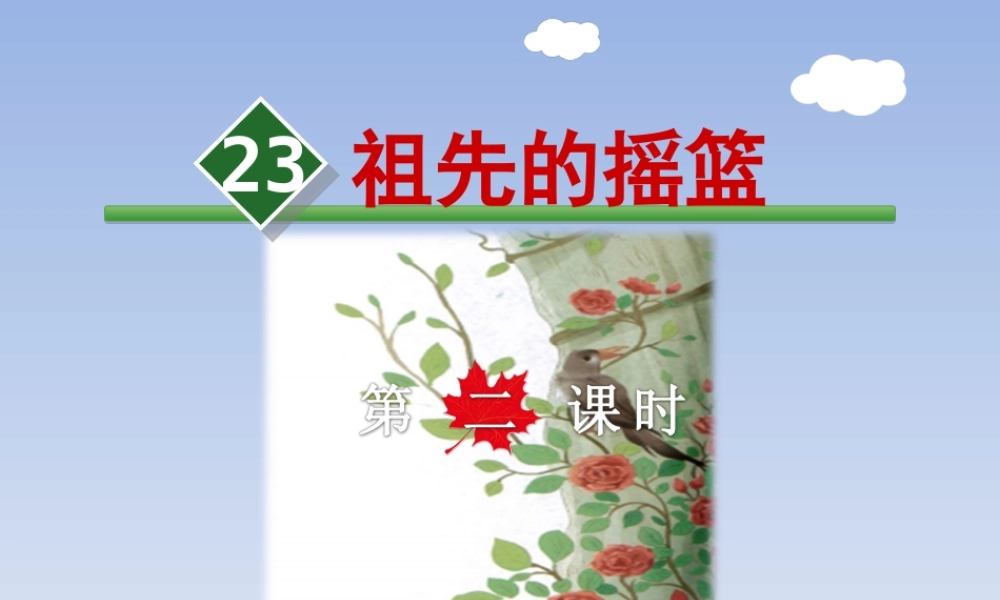 23.祖先的摇篮【第2课时】.ppt