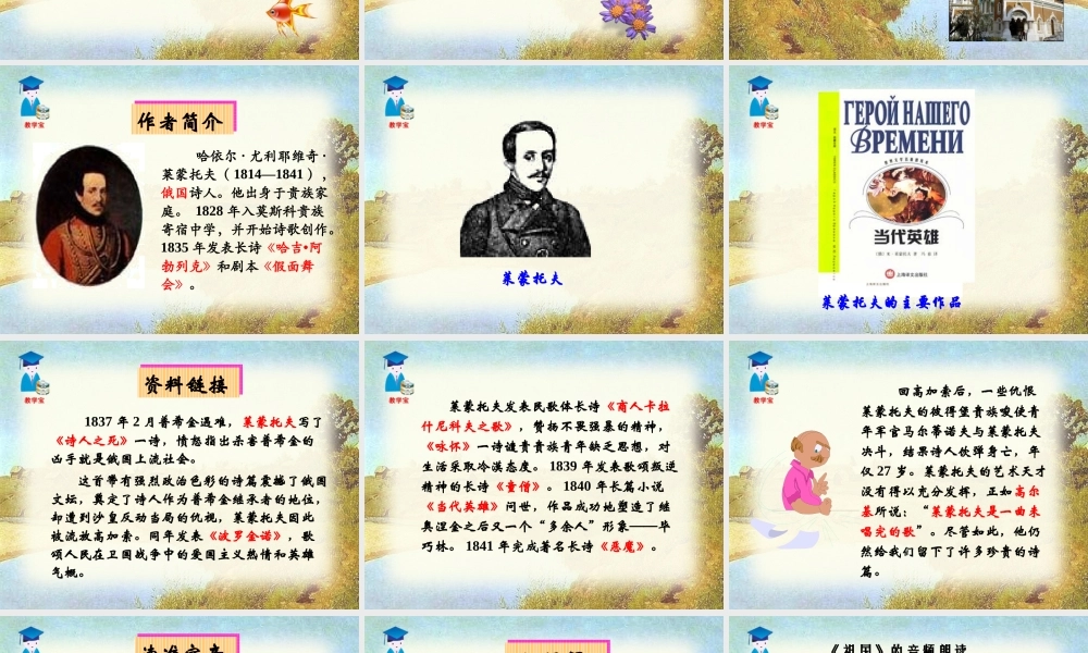 4外国诗两首祖国.ppt