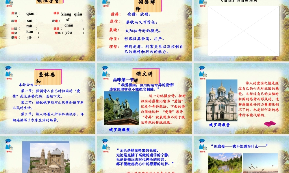 4外国诗两首祖国.ppt