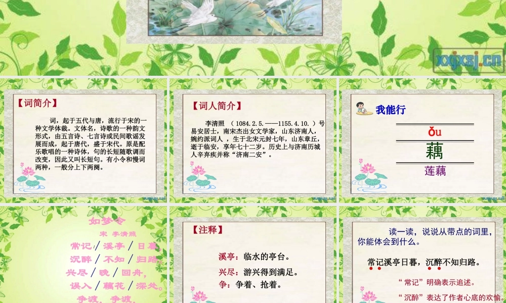 9 词两首_如梦令.ppt