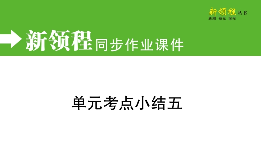 单元考点小结五.pptx