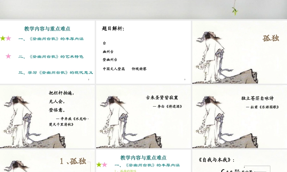 登幽州台歌6.ppt