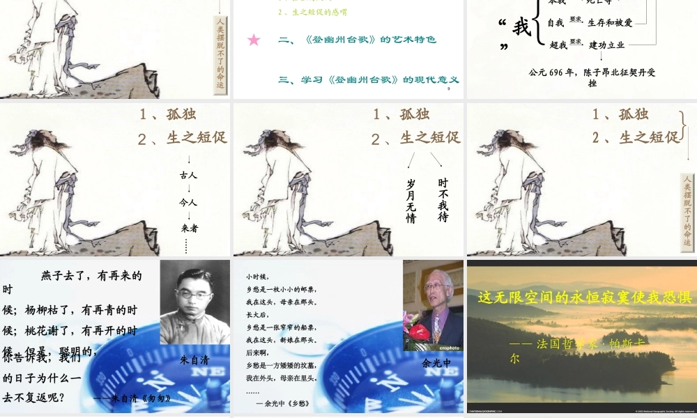 登幽州台歌6.ppt