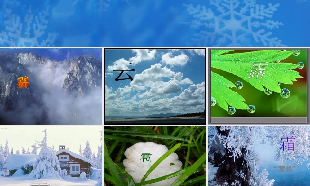 地球上水的物态变化课件.ppt