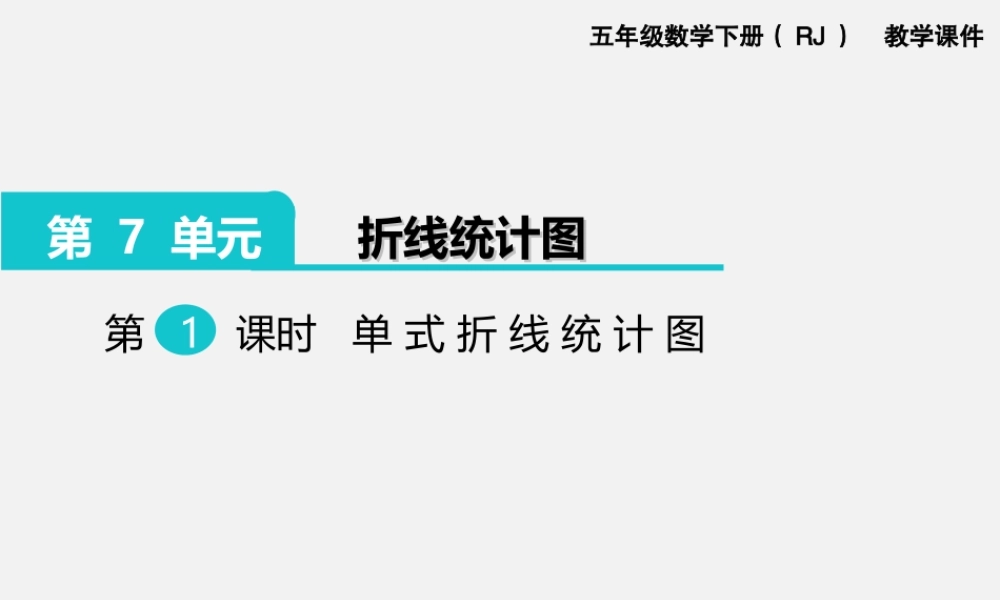 第1课时单式折线统计图.ppt