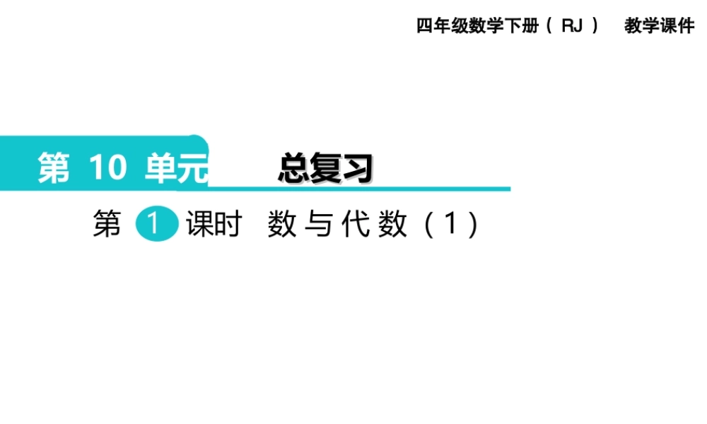 第1课时数与代数（1）.ppt