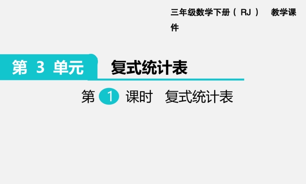 第1课时 复式统计表.ppt