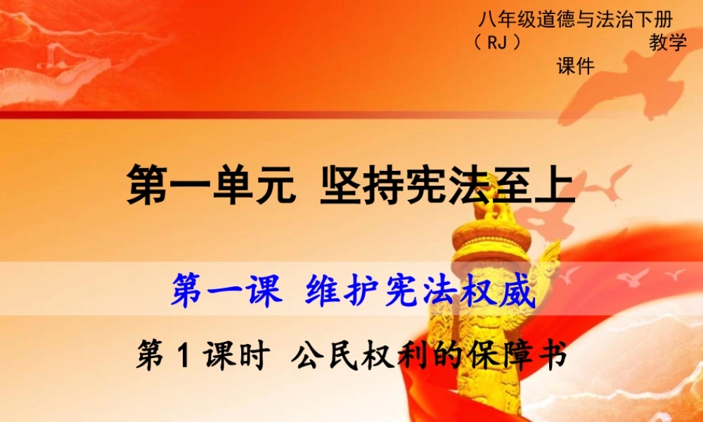 第1课时 公民权利的保障书.ppt
