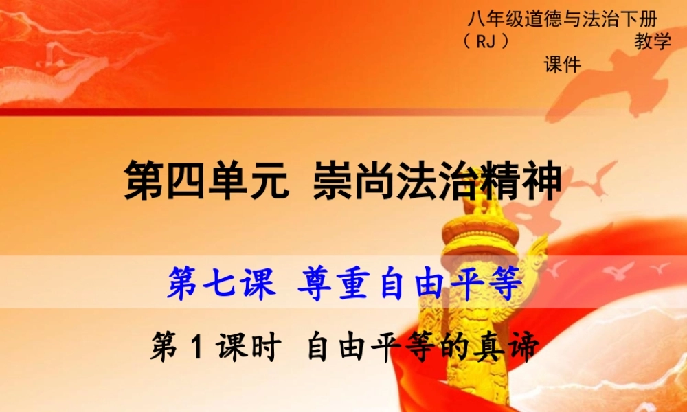 第1课时 自由平等的真谛.ppt