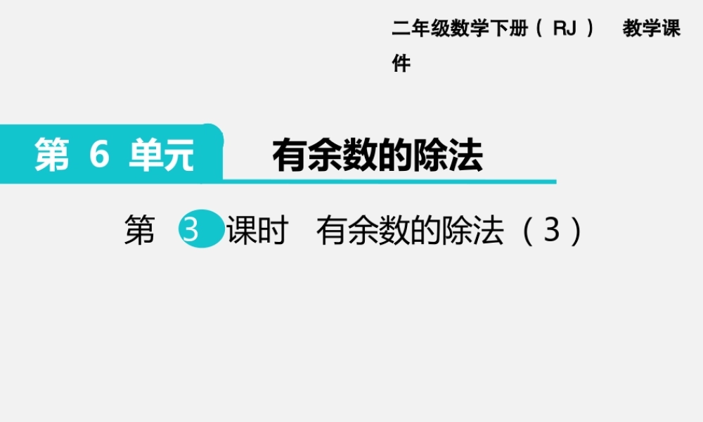 第3课时有余数的除法（3）.ppt