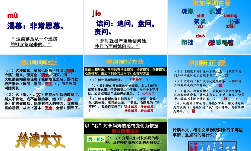 第6课《阿长与《山海经》》课件（共54张PPT）.ppt