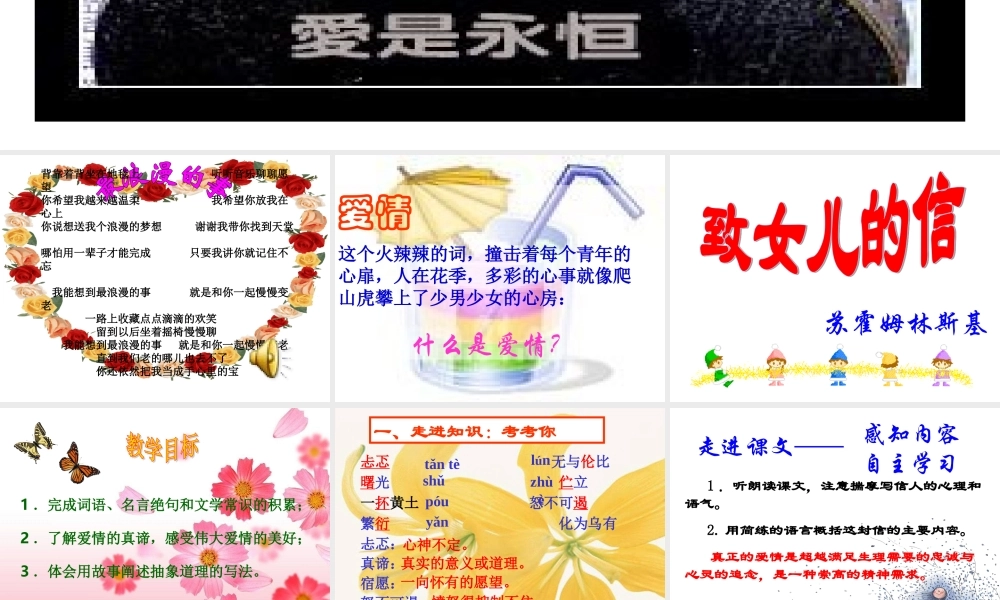 第8课《致女儿的信》（56张PPT）.ppt