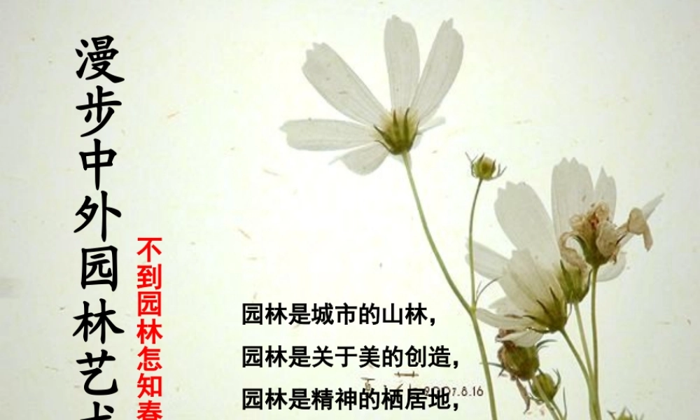 第19课 漫步中外园林艺术.ppt