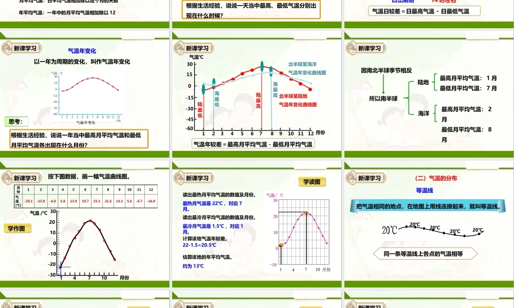 第三章 第二节 气温的变化与分布（课件）.pptx