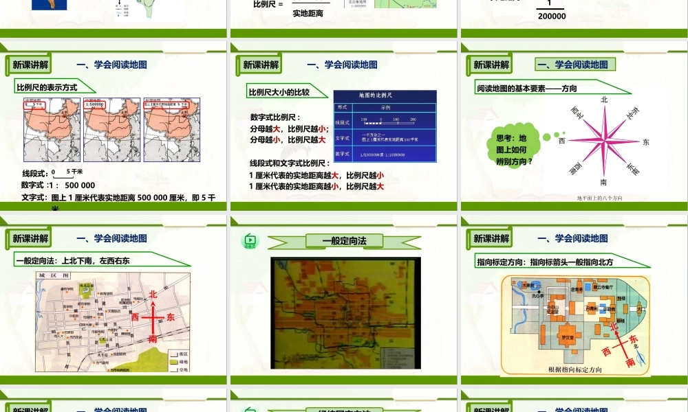 第一章 第三节 地图的阅读（课件）.pptx