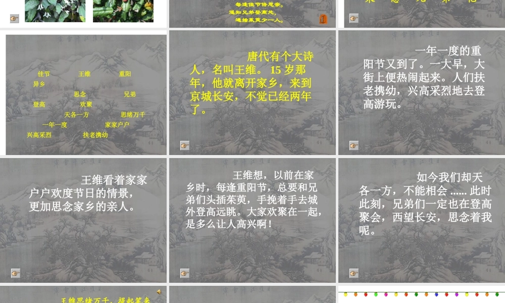 每逢佳节倍思亲.ppt