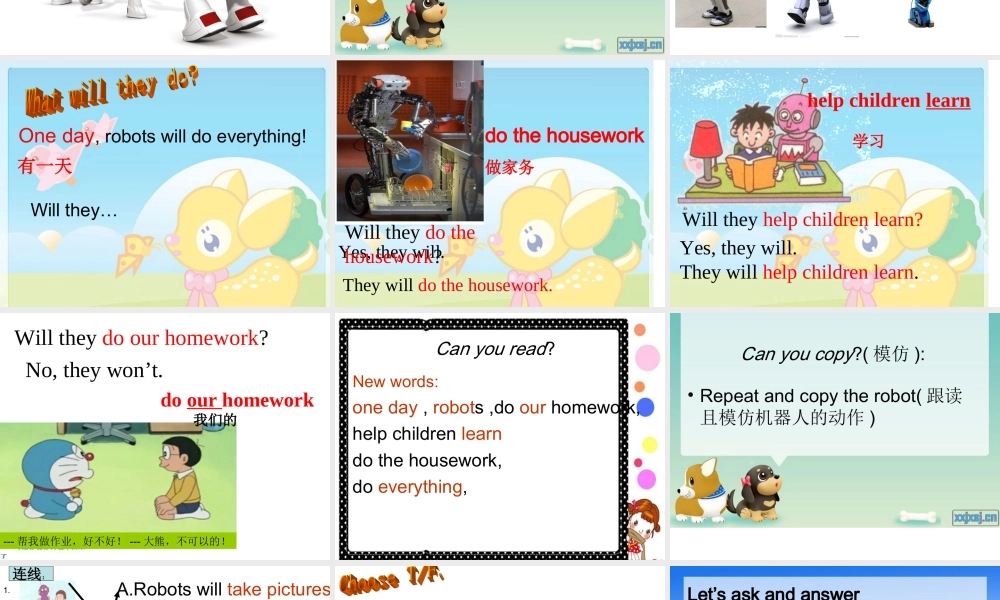 外研版（三起）四下Module 3《Unit 1 Robots will do everything》ppt课件2(1).ppt
