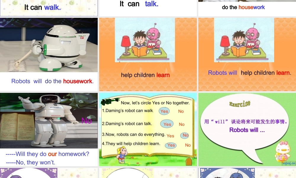 外研版（三起）四下Module 3《Unit 1 Robots will do everything》ppt课件4(1).ppt