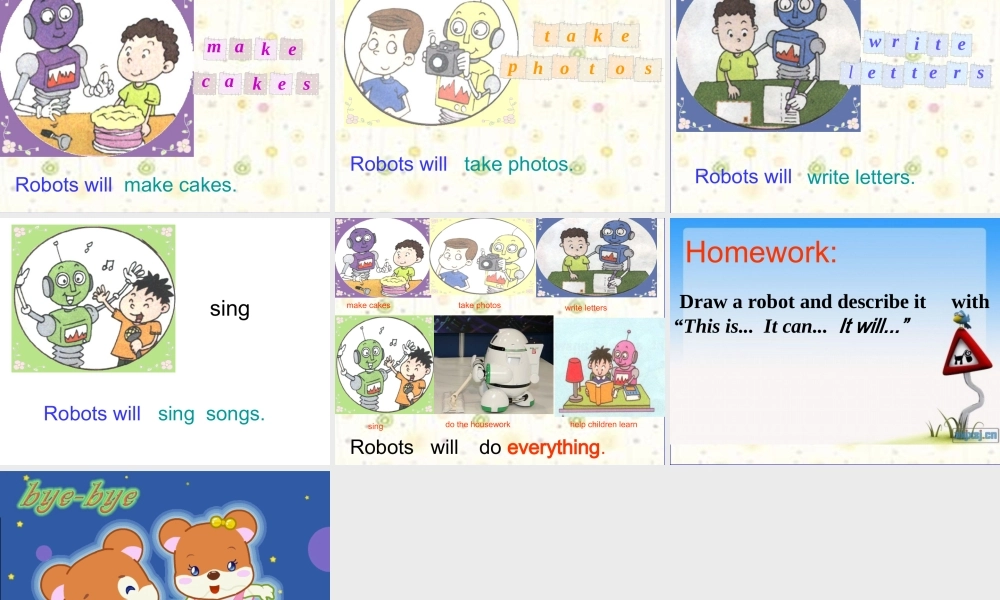 外研版（三起）四下Module 3《Unit 1 Robots will do everything》ppt课件4(1).ppt