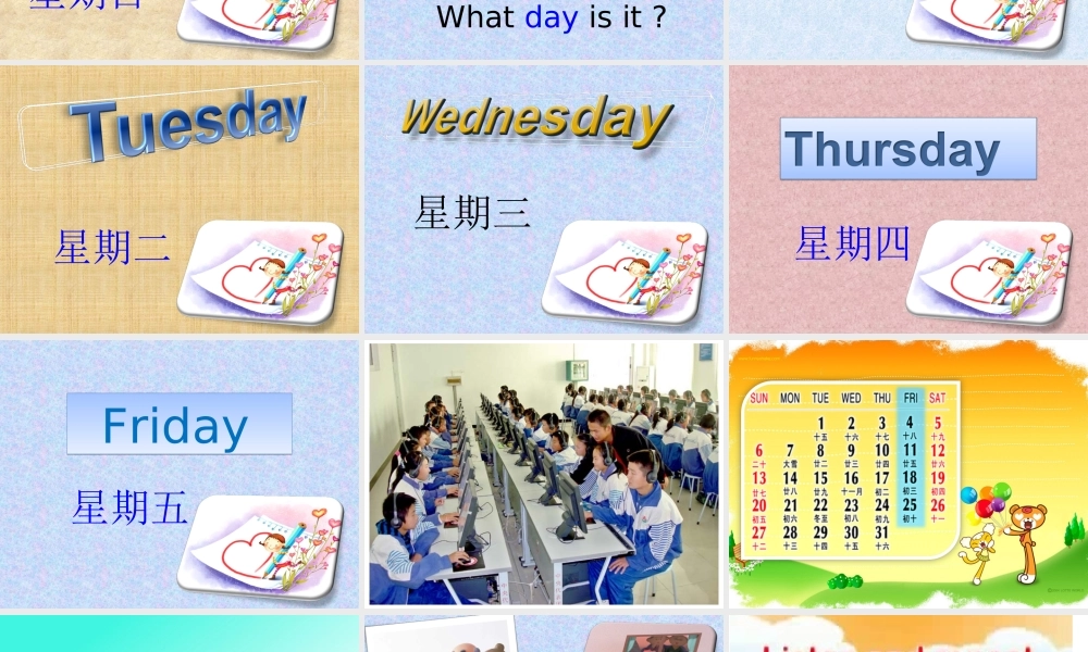 外研版（三起）四下Module 3《Unit 2 On Monday I'll go swimming》ppt课件1(1).ppt