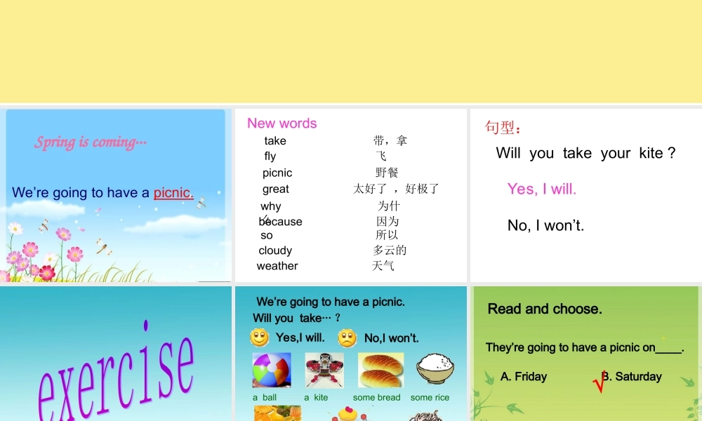 外研版（三起）四下Module 4《Unit 1 Will you take your kite》ppt课件4(1).ppt