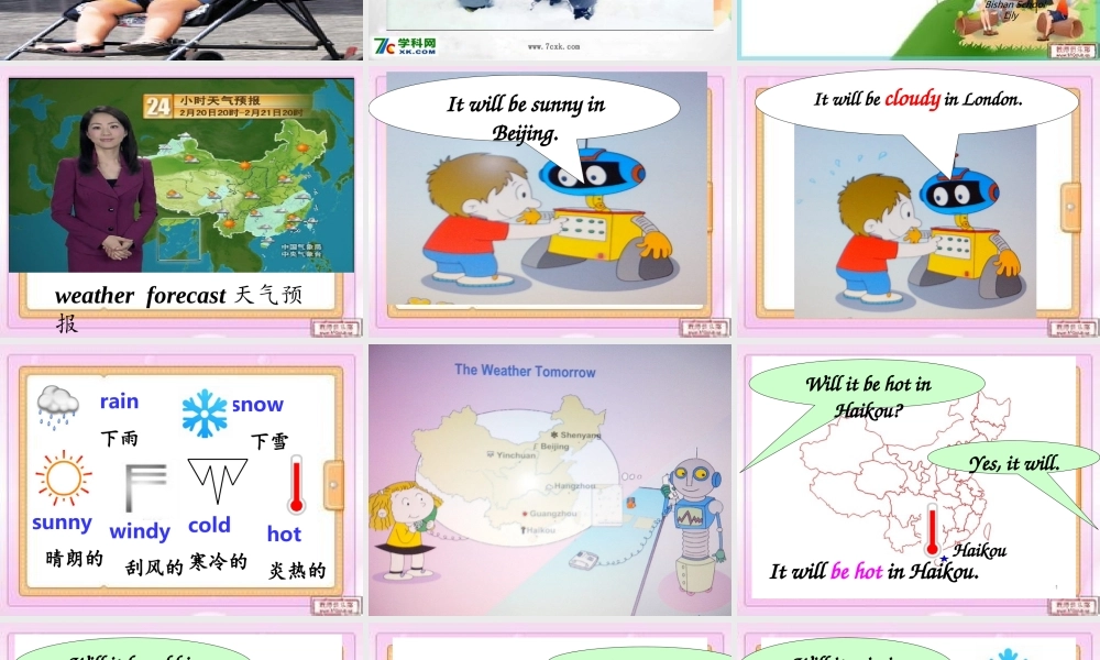 外研版（三起）四下Module 4《Unit 2 It will be very hot in Sanya》ppt课件1(1).ppt