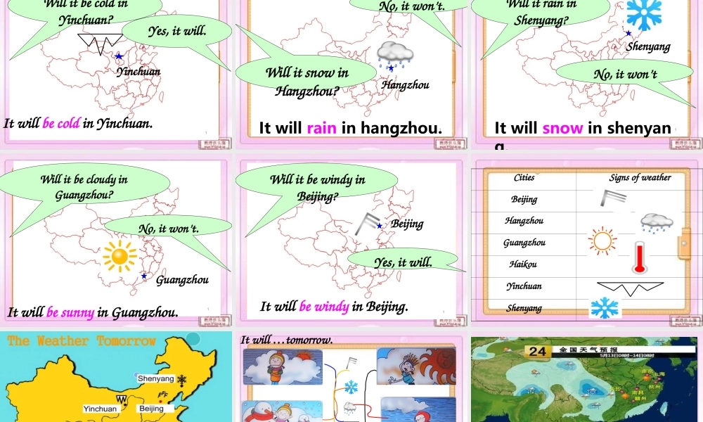 外研版（三起）四下Module 4《Unit 2 It will be very hot in Sanya》ppt课件1(1).ppt