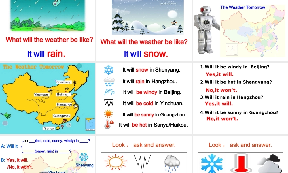外研版（三起）四下Module 4《Unit 2 It will be very hot in Sanya》ppt课件2(1).ppt