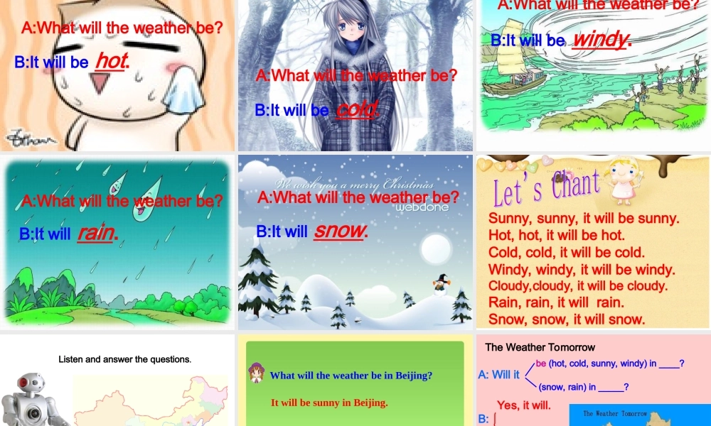 外研版（三起）四下Module 4《Unit 2 It will be very hot in Sanya》ppt课件3(1).ppt