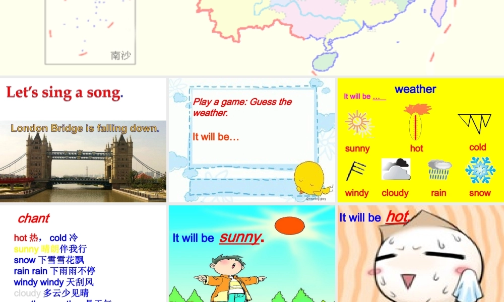 外研版（三起）四下Module 4《Unit 2 It will be very hot in Sanya》ppt课件4(1).ppt