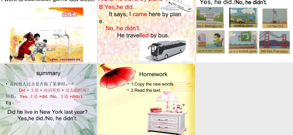 外研版（三起）四下Module 9《Unit 1 Did he live in New York》ppt课件2(1).ppt