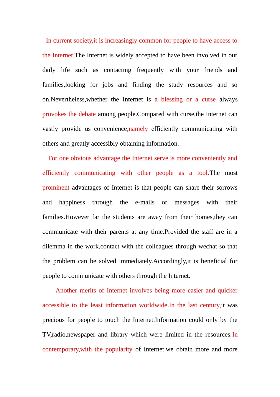 blessing or curse-王晨406.doc_第1页