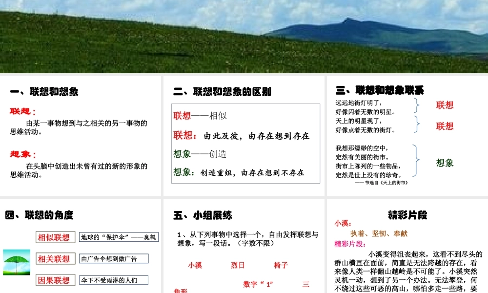 写作发挥联想和想象5.ppt