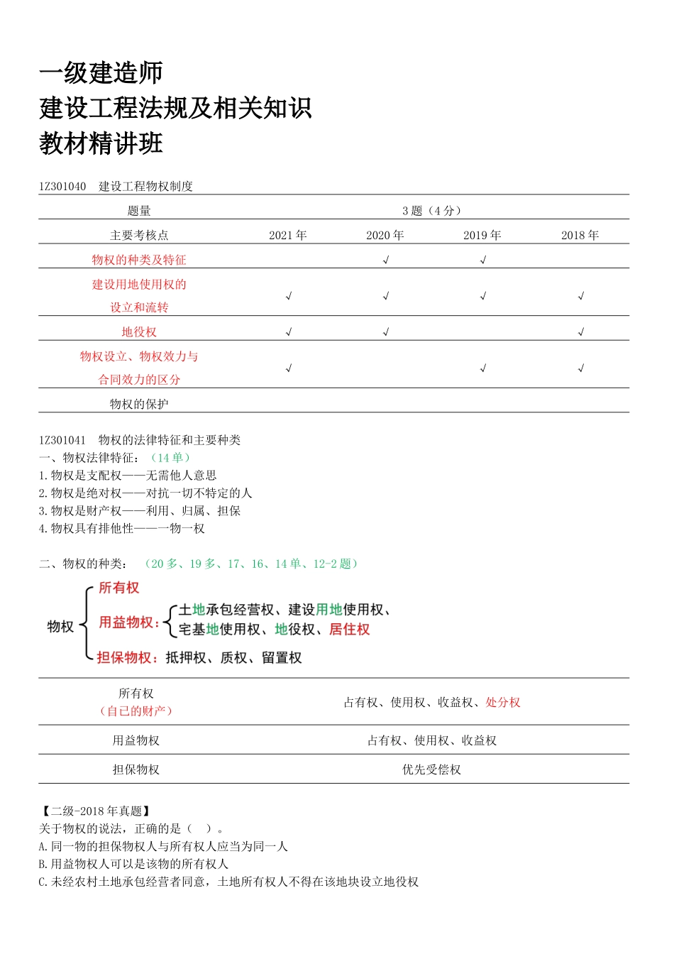 06-1Z301040-建设工程物权制度（一）.docx_第1页
