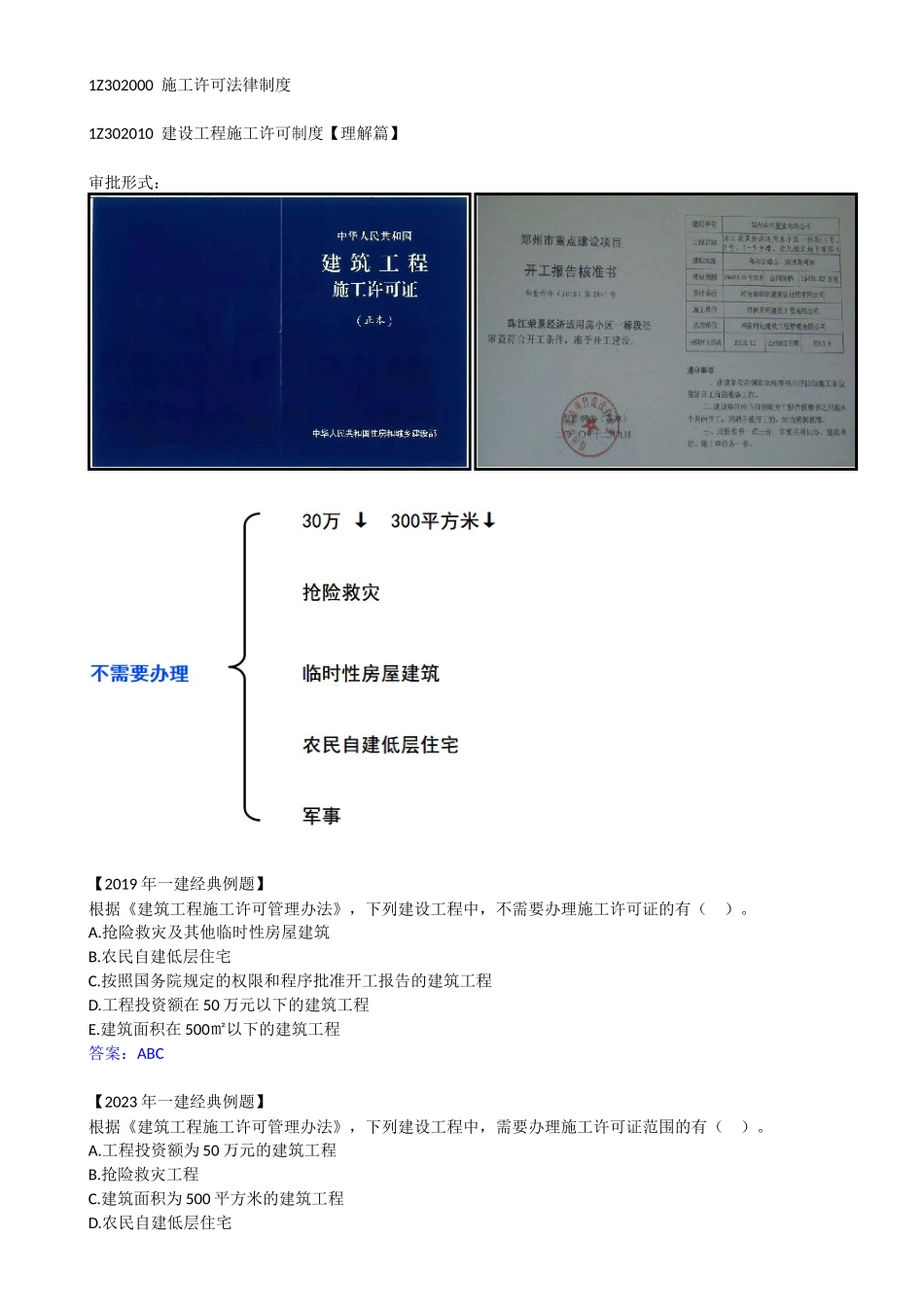 14-1Z302010-建设工程施工许可制度.docx_第1页