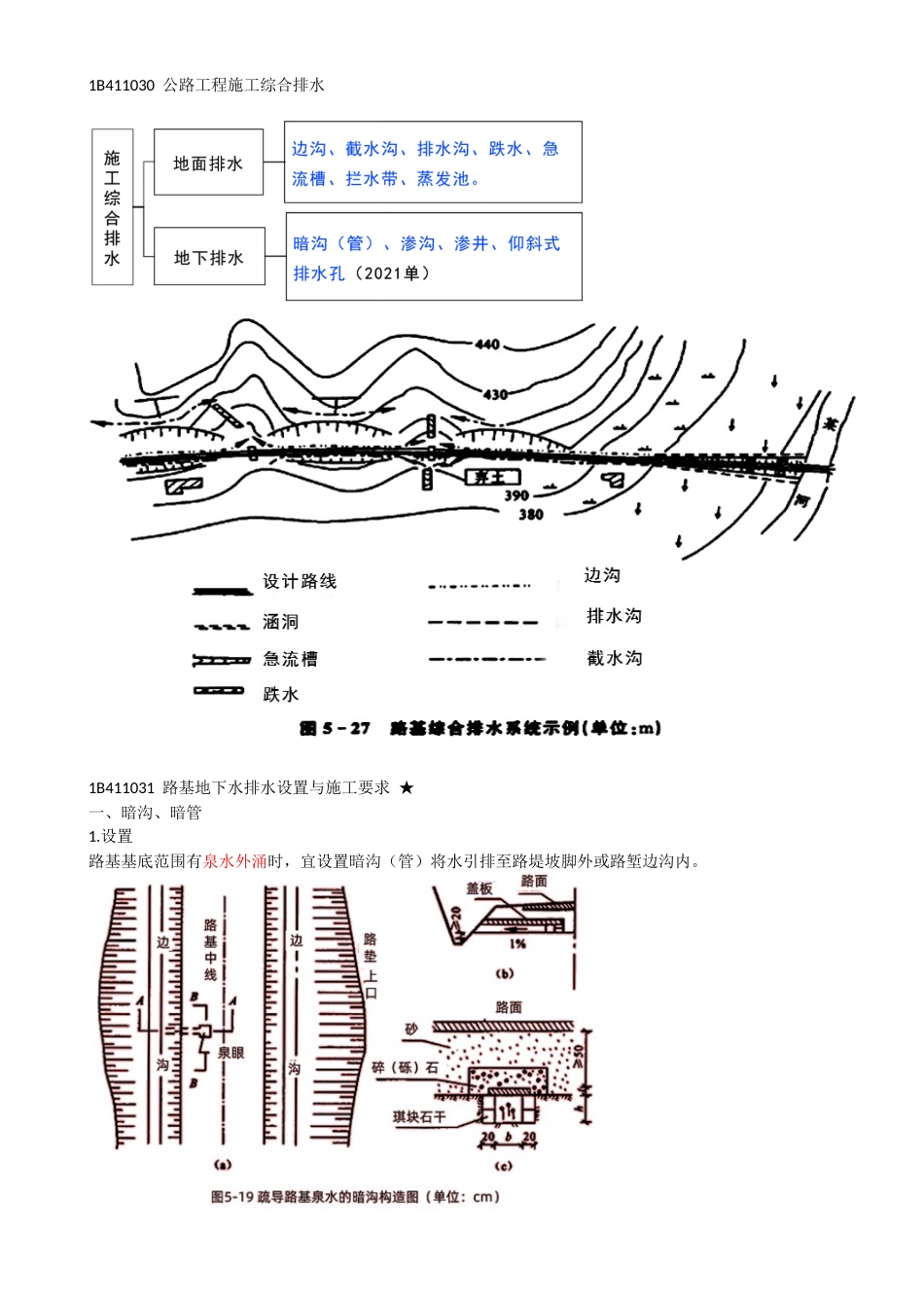 12-1B411030-公路工程施工综合排水.docx_第1页
