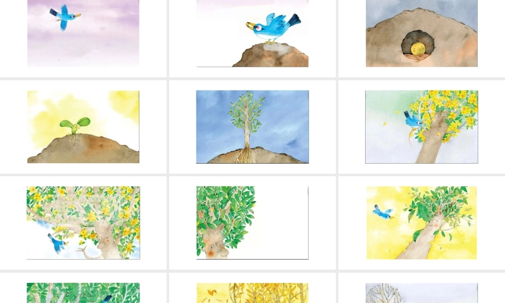 一只蓝鸟和一棵树 -- 印象工作站 淘宝店.pptx