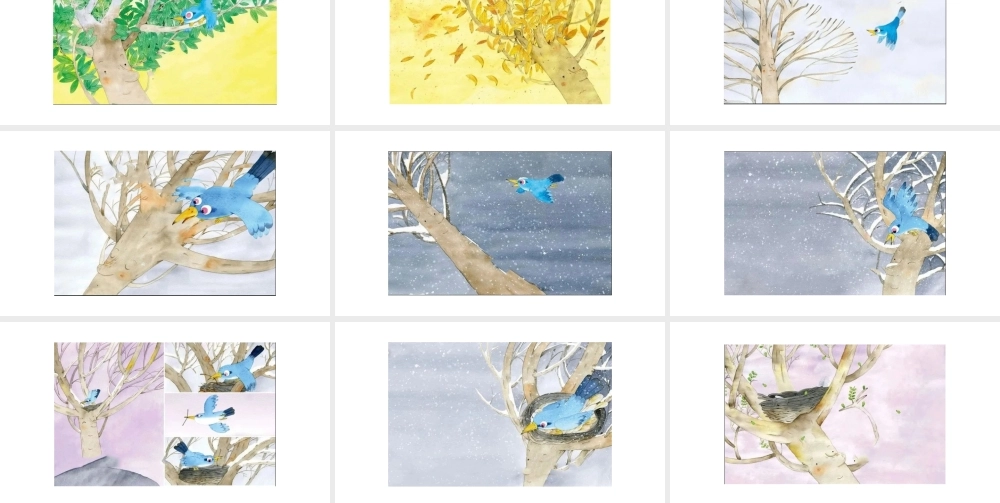 一只蓝鸟和一棵树 -- 印象工作站 淘宝店.pptx