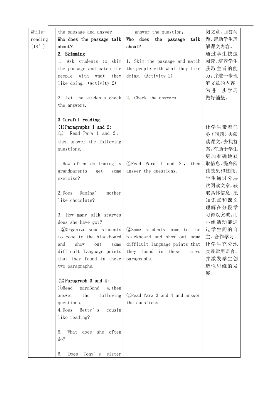 七年级英语上册 Module 8 Unit 2 She often goes to concerts教案 （新版）外研版.doc_第2页
