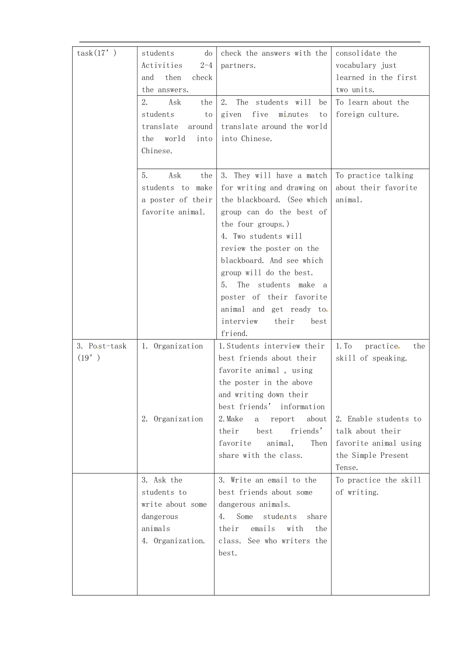 七年级英语上册 Module 6 Unit 3 Language in use教案 （新版）外研版.doc_第2页
