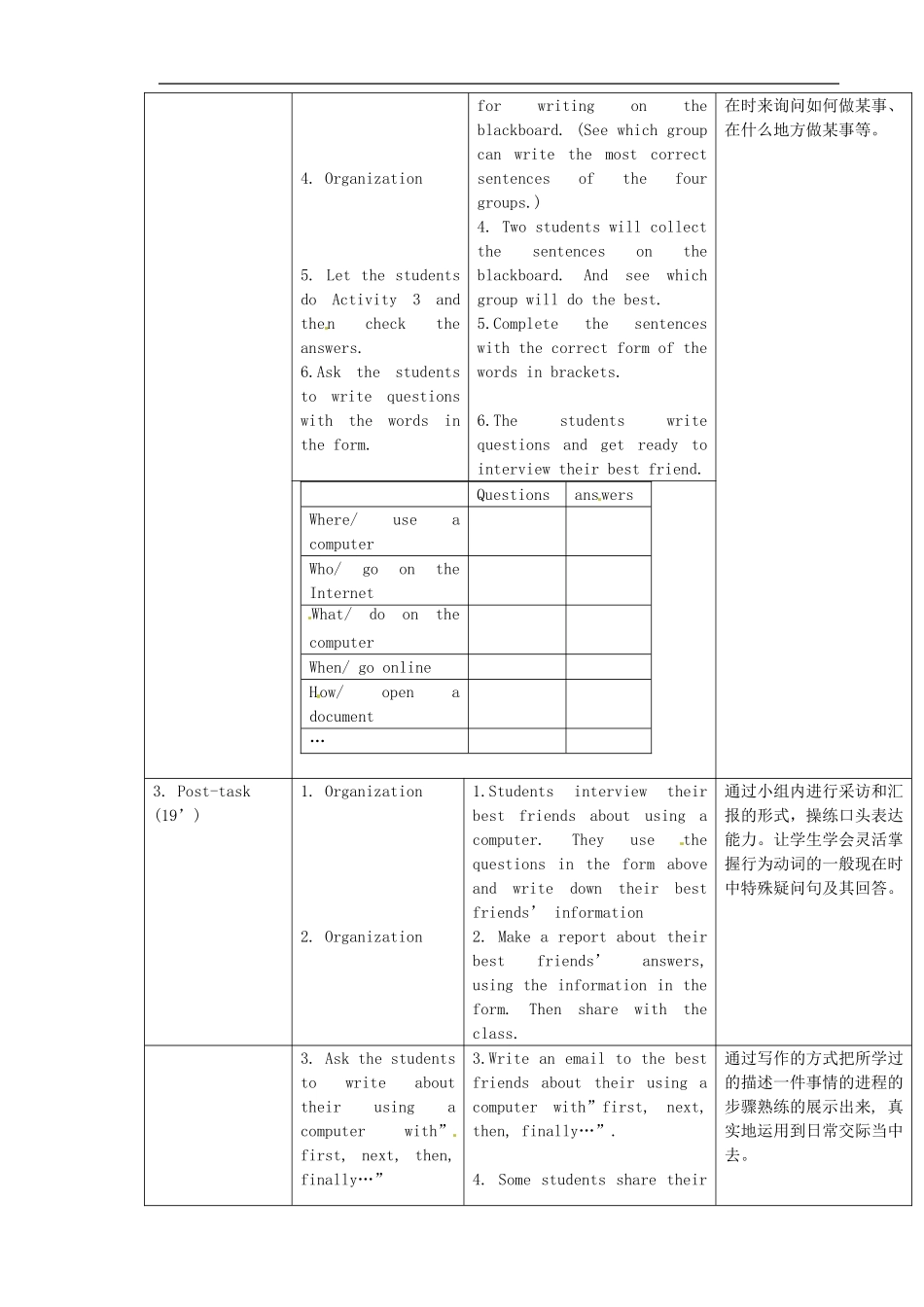 七年级英语上册 Module 7 Unit 3 Language in use教案 （新版）外研版.doc_第2页