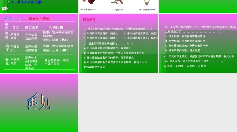 粤教物理八上《2.3. 我们怎样区分声音(续)》[彭老师]【市一等奖】优质课.ppt