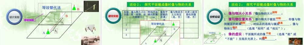 粤教物理八上《3.3. 探究平面镜成像特点》[张老师]【市一等奖】优质课 (2).pptx