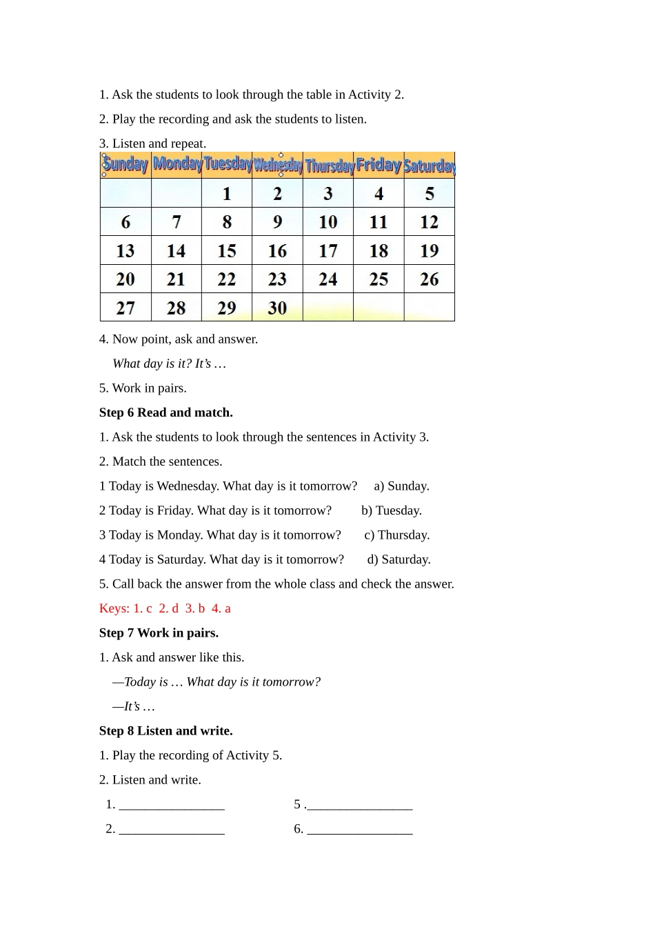 外研七年级上Starter Module 4 .doc_第3页