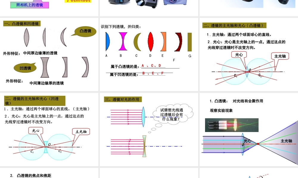 粤教物理八上《3.5. 奇妙的透镜》[汪老师]【市一等奖】优质课.ppt