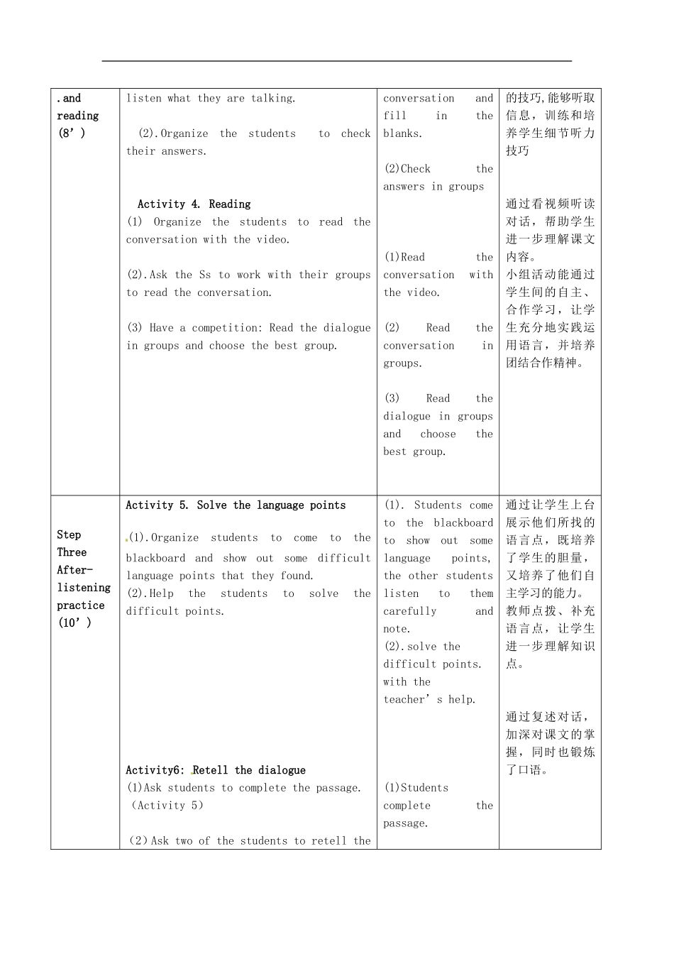 七年级英语上册 Module 6 Unit 1 Does it eat meat教案 （新版）外研版.doc_第3页